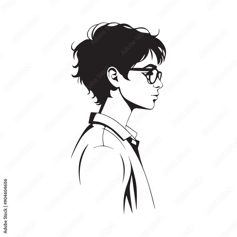 Students silhouette vector with white Background Students silhouette vector with white Background