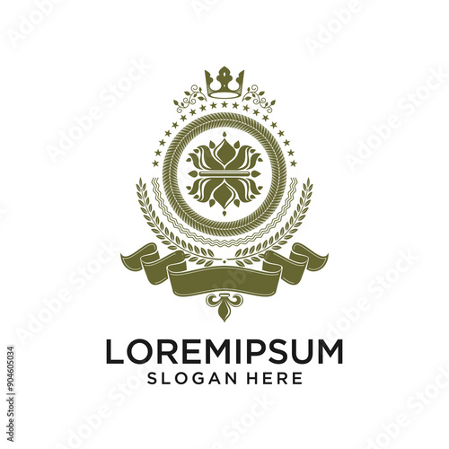 Illustration of a fleur-de-lis fleur-de-lys or flower of the lily depicting a stylized lily or lotus flower 