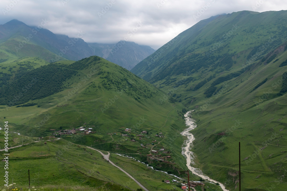 landscape with mountains