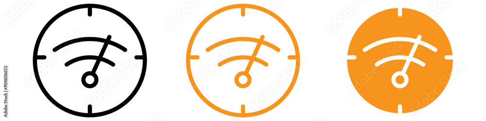 Network Speed Test Icon Set Internet Performance Illustrations for Technology Projects Network Speed Test Icon Set Internet Performance Illustrations for Technology Projects