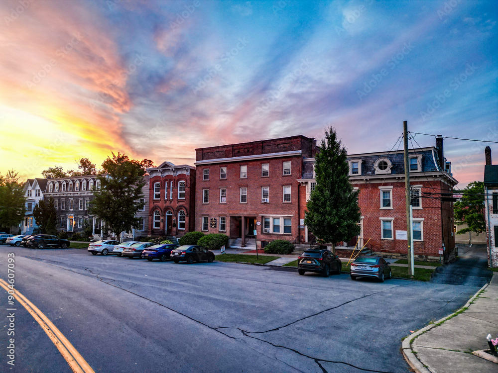 Obraz premium View of Main Street in Goshen, New York 
