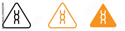 Carcinogen Warning Icon Set Hazardous Substance Symbols for Safety and Health Projects