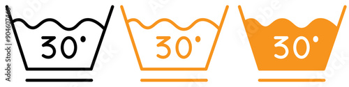 Clothing Care Icon Set Garment Maintenance Illustrations for Fashion and Laundry