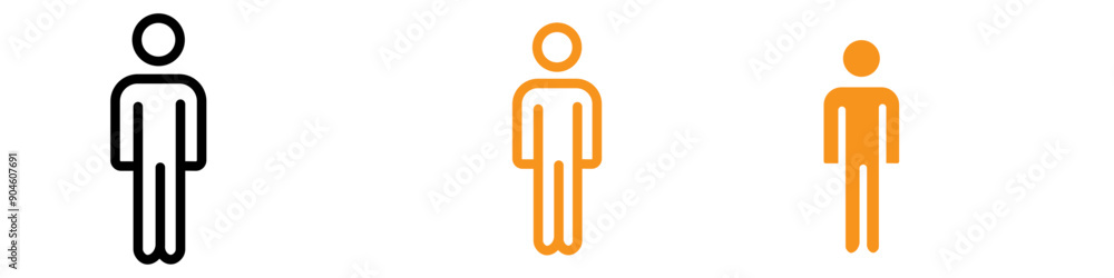 Man Icon Set Human Figure Illustrations for General Use in Various Projects Man Icon Set Human Figure Illustrations for General Use in Various Projects