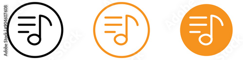 Lyrics Icon Set Songwriting and Music Illustrations for Creative Projects