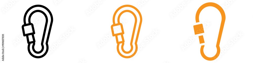 Rope Hook Icon Set Nautical and Climbing Illustrations for Adventure and Safety Rope Hook Icon Set Nautical and Climbing Illustrations for Adventure and Safety
