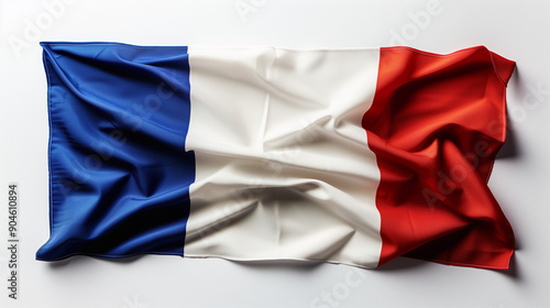 French flag waving isolated...