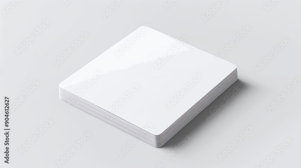 white ID card mockup with white background white ID card mockup with white background