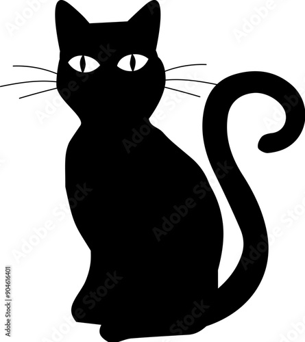 Vector Black Cat