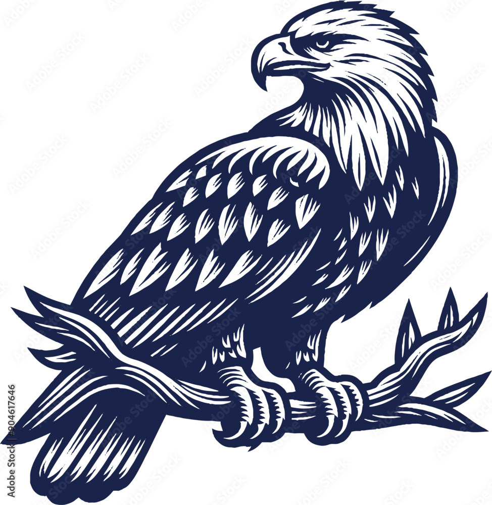 Eagle Vector, eagle silhouette, eagle Vector drawing	