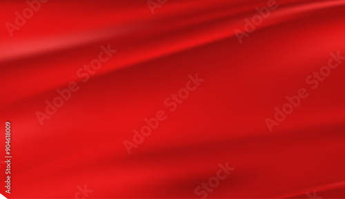 Red Curtain Opening Isolated Celebration Event Backdrop. Wallpaper Vector Iridescent red gradient. Holographic foil. Abstract background. Creative neon template for banner