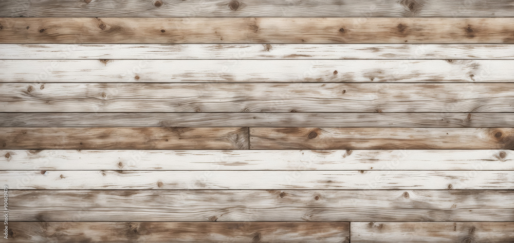 Retro artwork simulating textured wooden surface with horizontal panels in white, light brown, and gray hues, rustic charm Retro artwork simulating textured wooden surface with horizontal panels in white, light brown, and gray hues, rustic charm