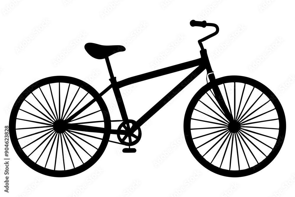 bicycle icon, bicycle vector silhouette illustration bicycle icon, bicycle vector silhouette illustration