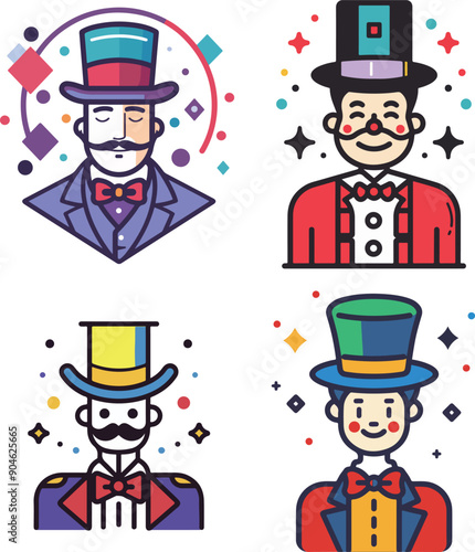 Colorful Circus Ringmasters