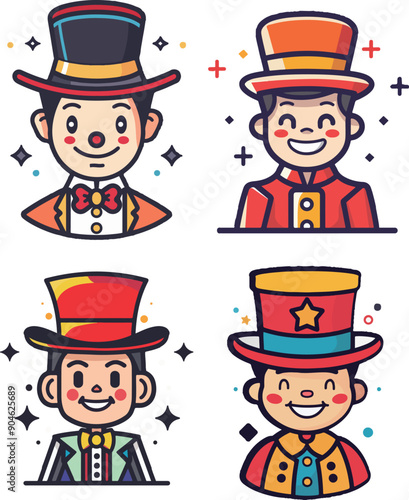 Colorful Circus Ringmasters