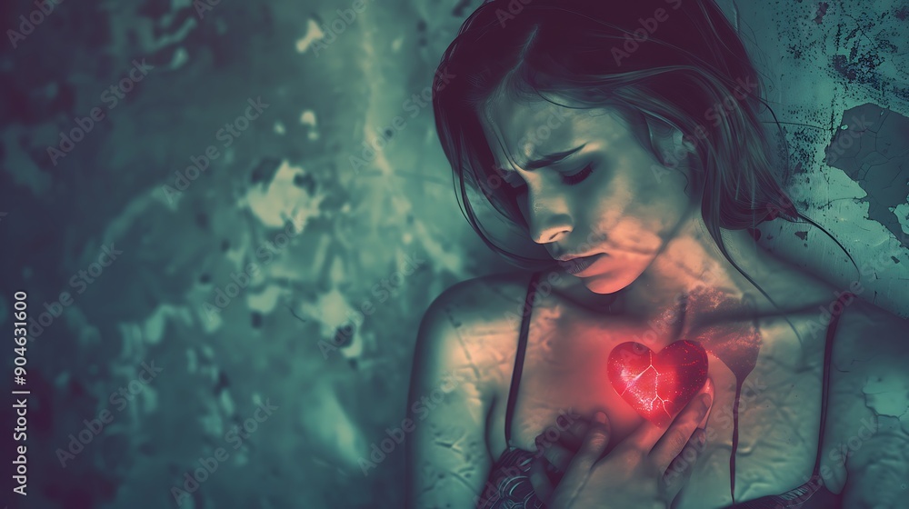 Broken Heart, Digital Art Broken Heart, Digital Art