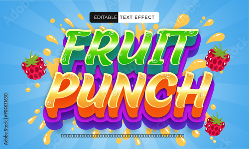 Fruit punch text effect