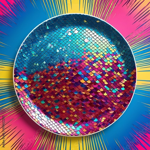 abstract disco ball