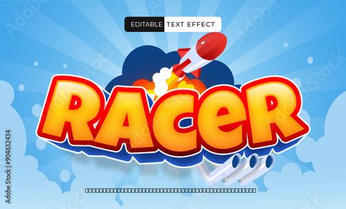 Racer text effect