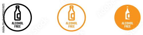 Alcohol-Free Beverage Icon for Non-Alcoholic Drinks