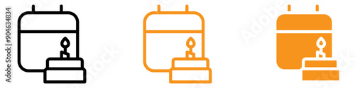 Happy Birthday Celebration Icon for Party Invitations and Festivities