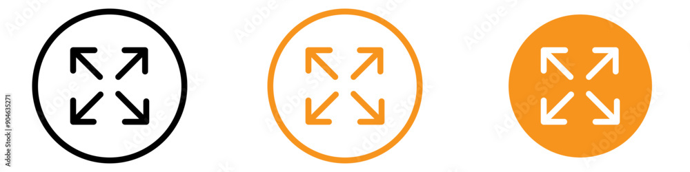 Versatile Expand Icon for User Interface and Zoom Functions Ideal for Illustrating Expandable Content and Enlarging Options in Designs Versatile Expand Icon for User Interface and Zoom Functions Ideal for Illustrating Expandable Content and Enlarging Options in Designs