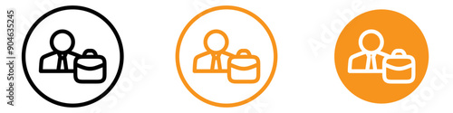 Comprehensive Career, Job, and Work Icon for Employment Agencies, Professional Development Programs, and HR Services