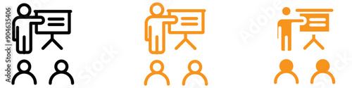 Classroom Icon Representing Modern Educational Institutions, Virtual Learning Environments, and Classroom Management Systems