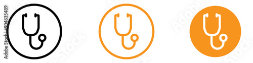 Medical Stethoscope Icon for Healthcare and Diagnostics Graphics Perfect for Representing Medical Examinations and Doctor Visits