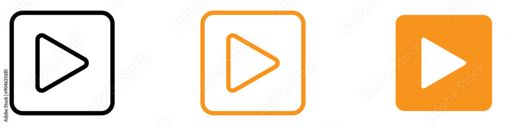 Playful Play Button Icon for Media and Entertainment Graphics Essential for Representing Play Function in Audio and Video Media Playful Play Button Icon for Media and Entertainment Graphics Essential for Representing Play Function in Audio and Video Media