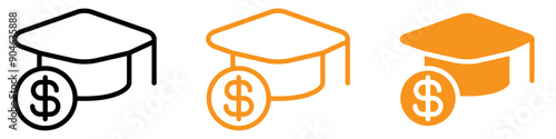Educational Tuition Fee Icon for Finance and Education Graphics Essential for Representing Tuition Costs and Educational Expenses