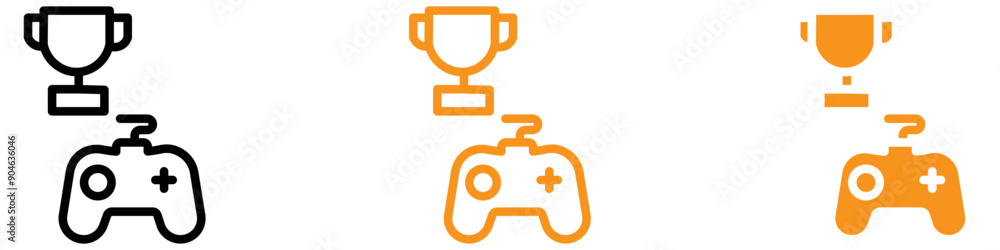 Competitive Video Game Contest Icon for Gaming and E-Sports Graphics Perfect for Representing Gaming Competitions and E-Sports Tournaments Competitive Video Game Contest Icon for Gaming and E-Sports Graphics Perfect for Representing Gaming Competitions and E-Sports Tournaments