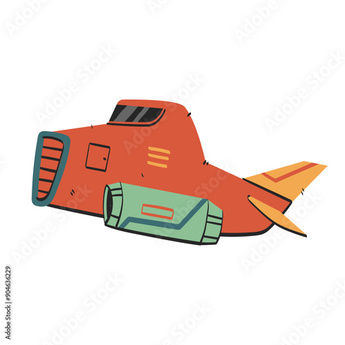 spacecraft icon illustration
