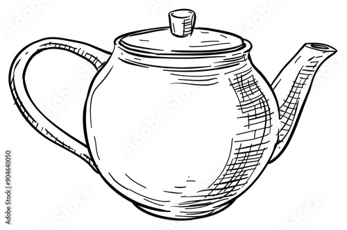 teapot handdrawn illustration