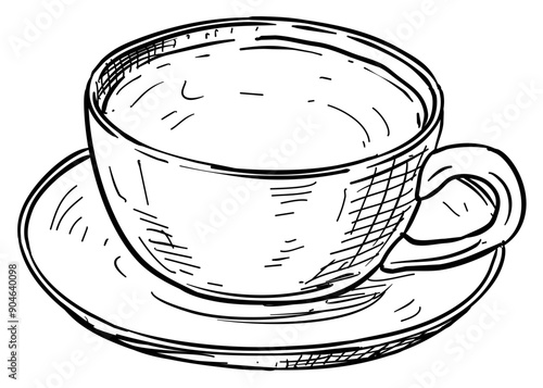 lemon tea handdrawn illustration