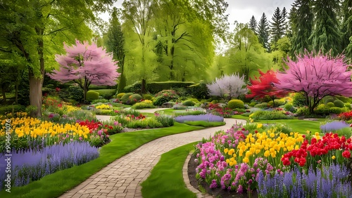 Blossoming Spring Garden