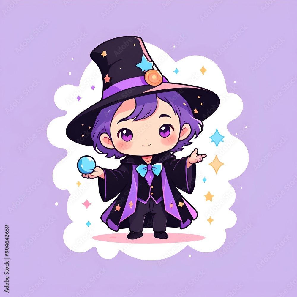 Cute Little Purple Wizard Cute Little Purple Wizard
