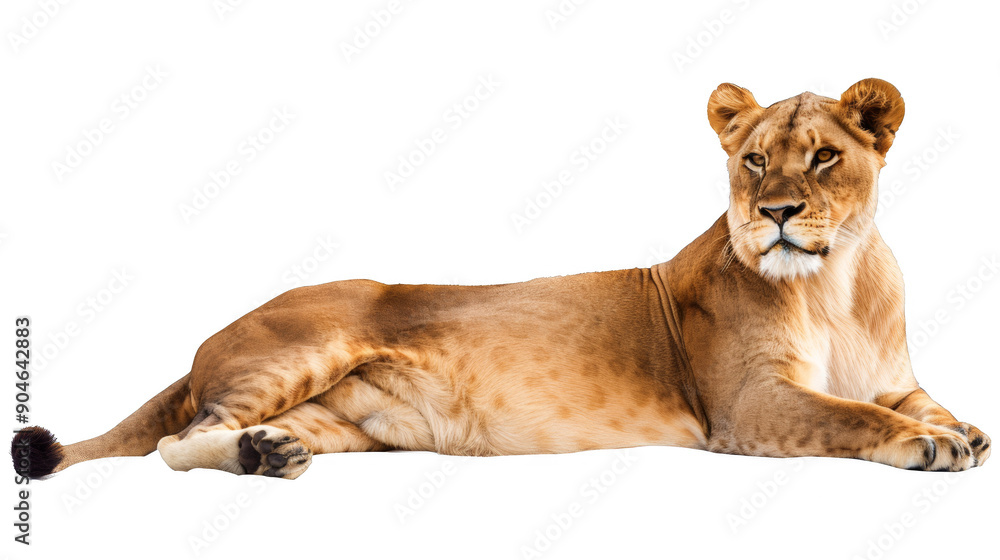 Obraz premium lion on white background