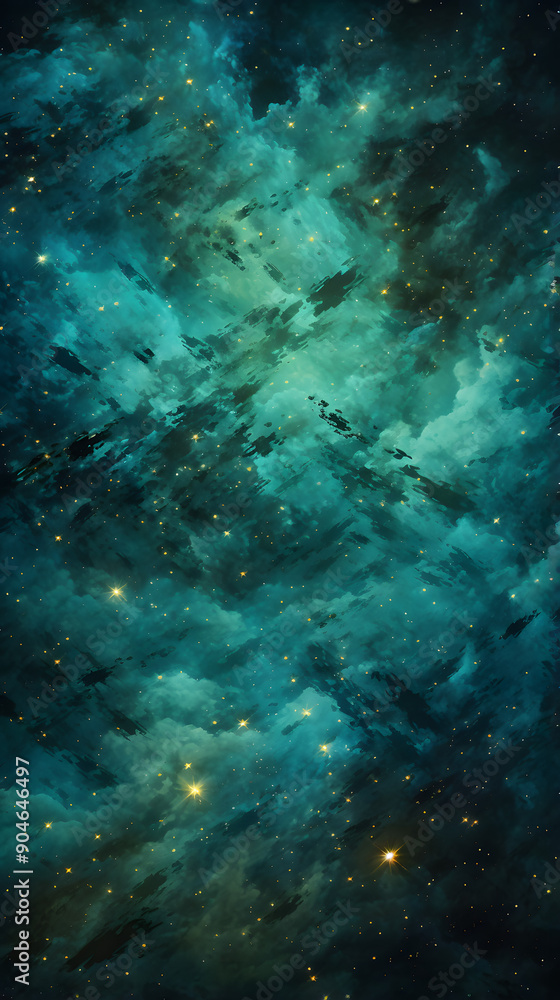 Digital nebula starry sky stars abstract graphic poster background Digital nebula starry sky stars abstract graphic poster background