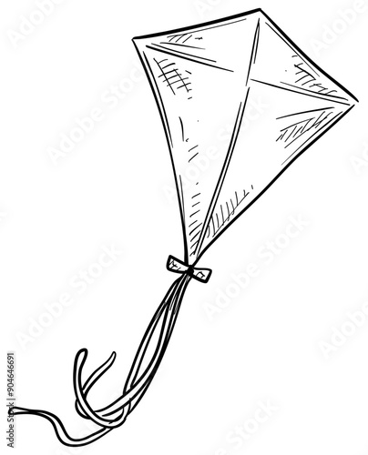 kite handdrawn illustration