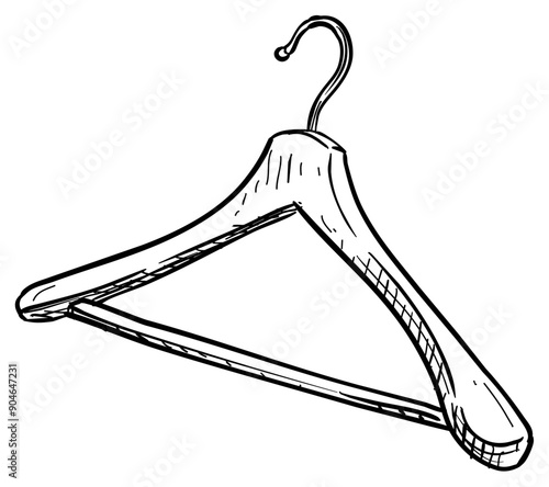 hangers handdrawn illustration