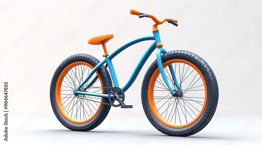 Fototapeta premium 3d isometric rendering of bicycle