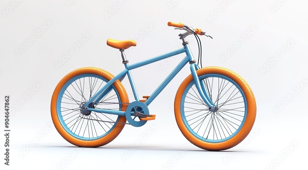 Fototapeta premium 3d isometric rendering of bicycle