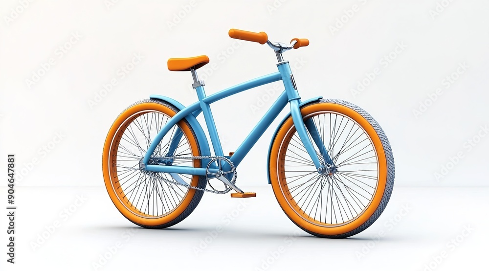 3d isometric rendering of bicycle 3d isometric rendering of bicycle
