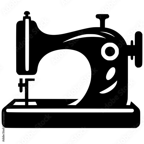Sewing machine silhouette