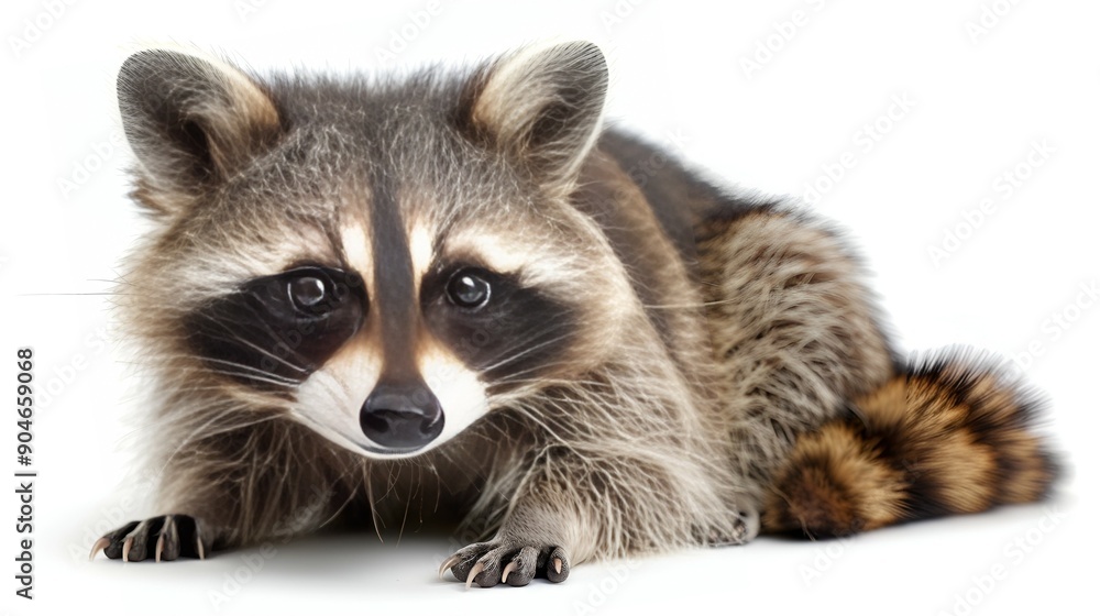 Obraz premium a raccoon lying down