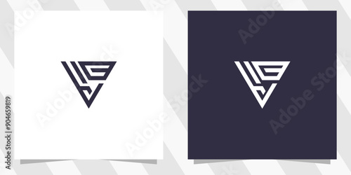 Letter yc cy logo design photo