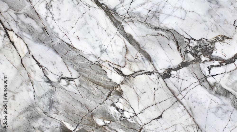 Close-up of marble with subtle gray veins and a polished finish, emphasizing its elegant and timeless design Close-up of marble with subtle gray veins and a polished finish, emphasizing its elegant and timeless design