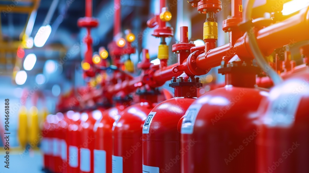 fire extinguishing system , fire extinguishing system service concept ...