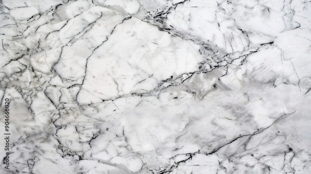 Obraz premium White marble background with delicate gray veining and a glossy surface, showcasing its timeless appea